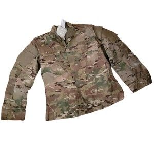 US Army Unisex Multicolor Long Sleeve camouflage Military Jacket Size Small‎